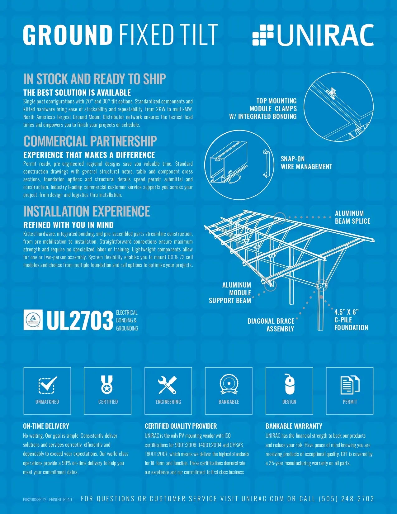 UNI-404013 ground mount solar kits