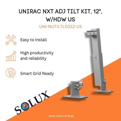 UNIRAC NXT ADJ TILT KIT, 12", W/HDW US