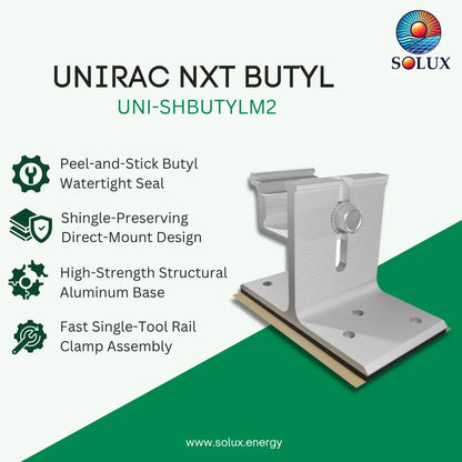 UNIRAC NXT STRONGHOLD BUTYL ATT KIT #14S MILL