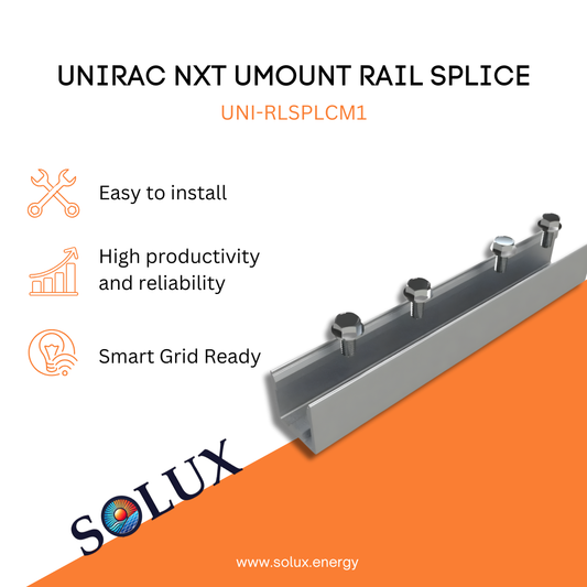 UNIRAC NXT UMOUNT RAIL SPLICE 6 INCH