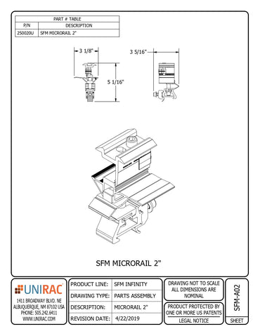 UNI-250020U rail less solar mount