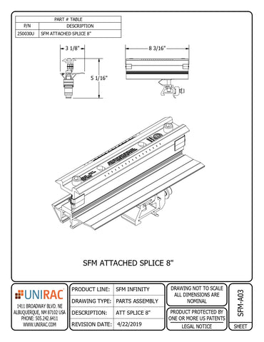 UNI-250030U aluminum splice