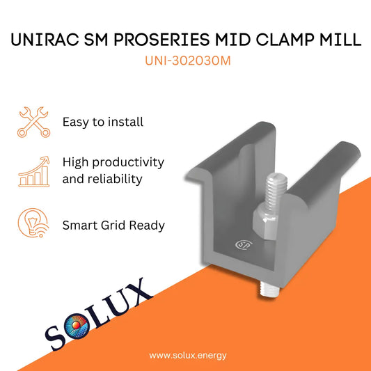 This is an image of Mill Clamp Mill Unirac SM Pro Series