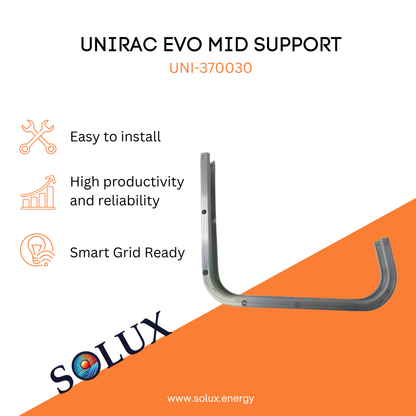 This is an image of Unirac RM10 Evo Mid Support