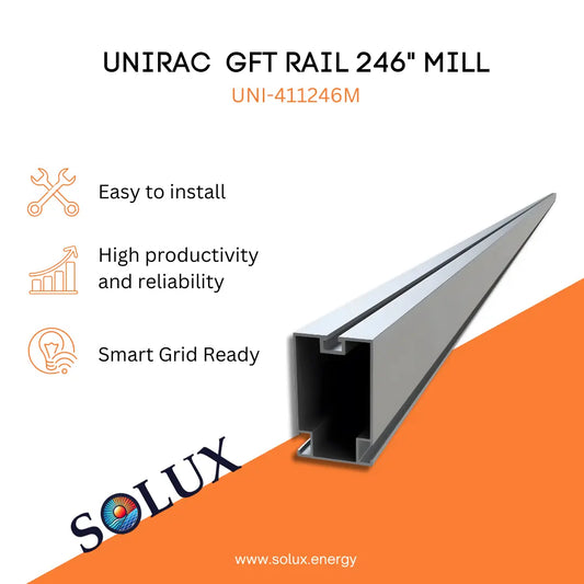 This is an image of Structural Rail  - Unirac GFT Rail 246" Mill