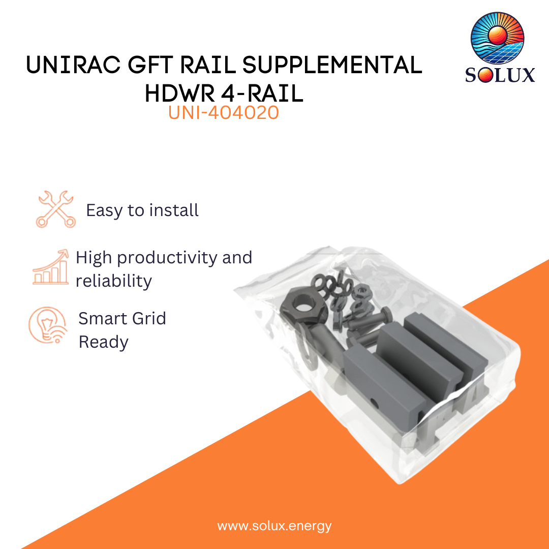This is an image of Rail Hardware Supplemental, Unirac GFT