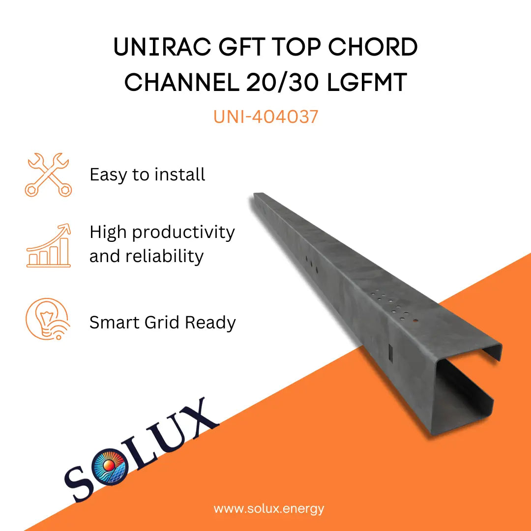 This is an image of Top Chords Channel - Unirac GFT 20/30  LgFmt