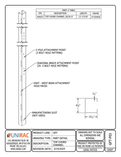 UNI-404037 structural beam