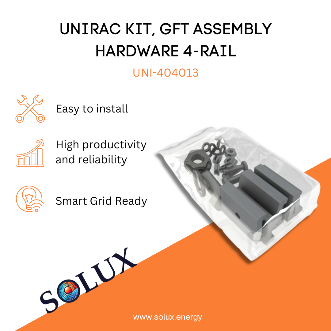 This is an image of Rail Assembly Hardware 4-Rail, GFT Unirac Kit