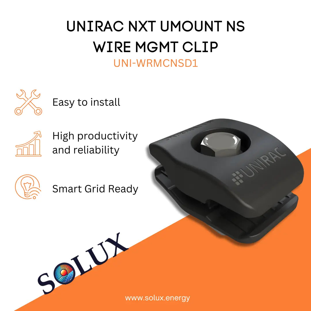 This is an image of Wire Organizer Clips - Unirac NXT NS Wire Management