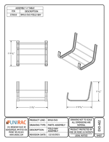 UNI-370010 ballast mount solar
