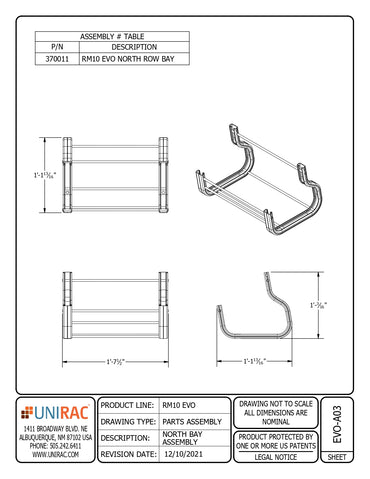 UNI-370011 ballasted solar racking