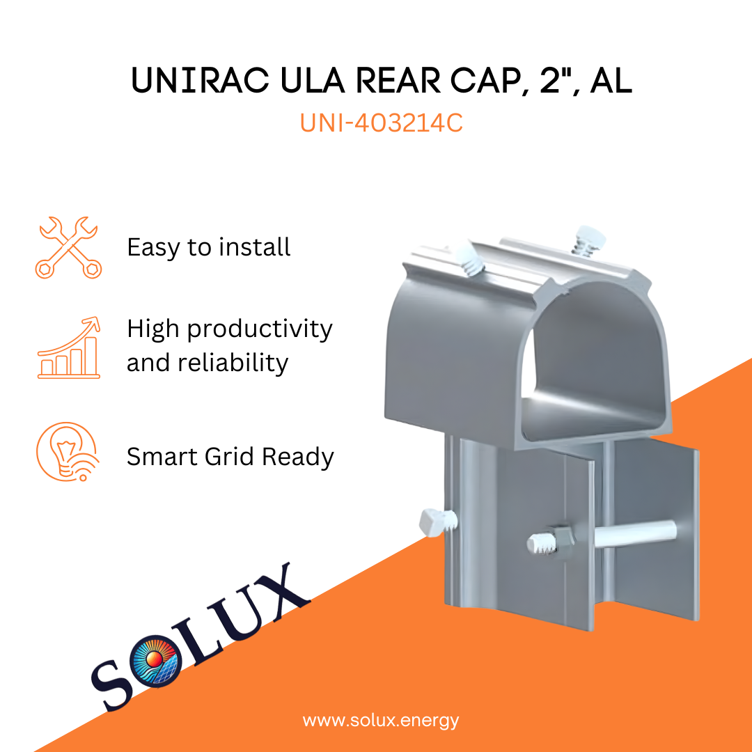 This is an image of Rail End Caps: ULA Rear Cap, 2", AL