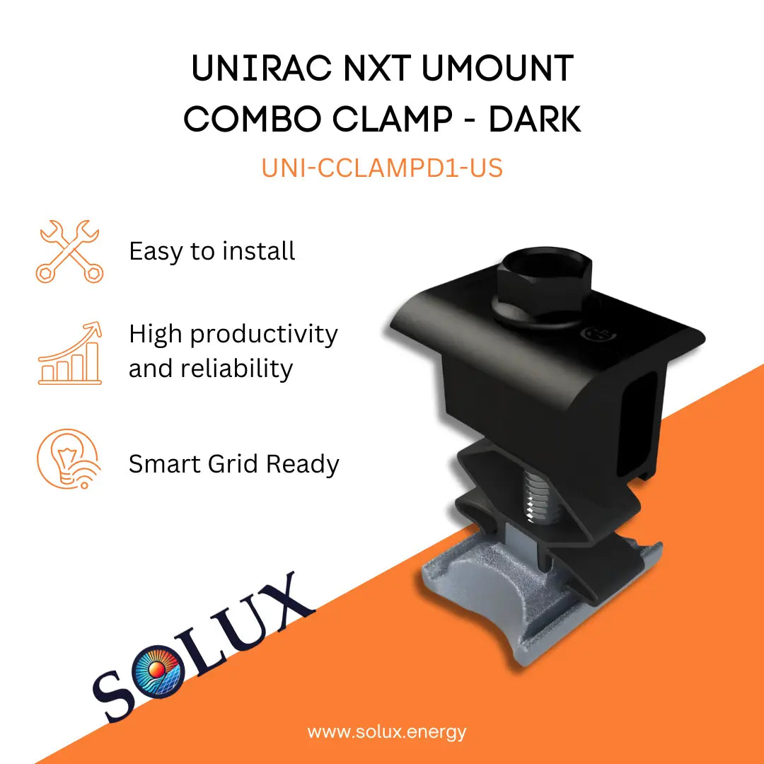 This is an image of Combination Clamps, Unirac NXT Umount - Dark