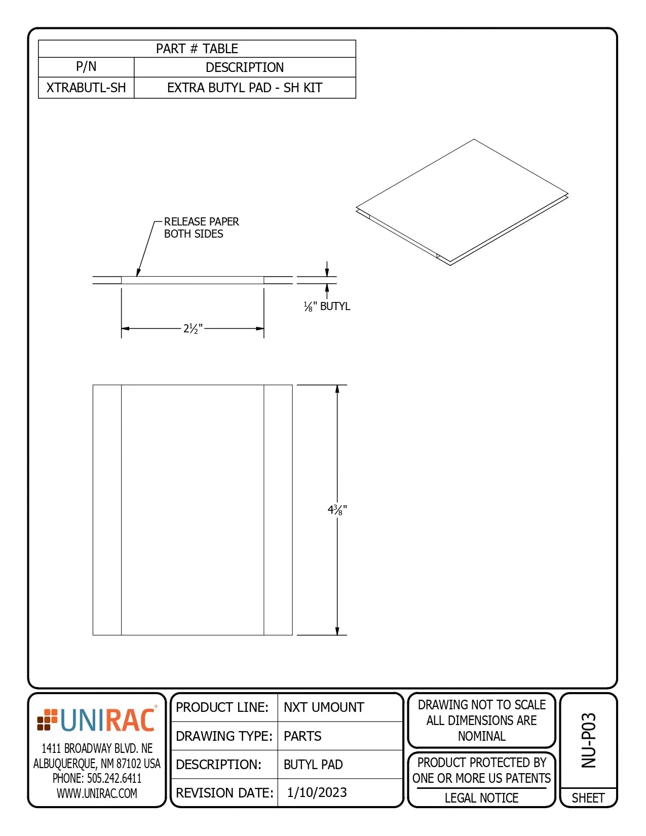 UNI-CCLAMPD1-US clamp components
