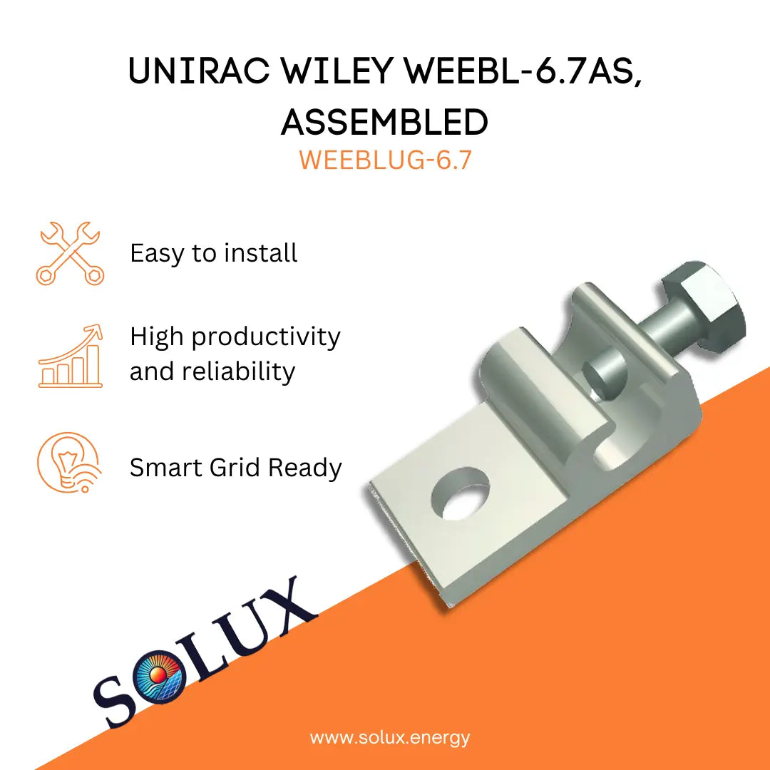 This is an image of WEEB Grounding Lug Assembly | Unirac Wiley WEEBL-6.7AS