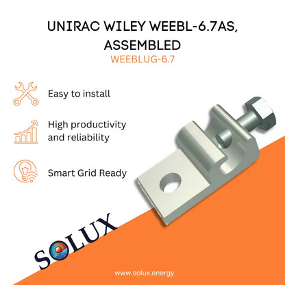 This is an image of WEEB Grounding Lug Assembly | Unirac Wiley WEEBL-6.7AS