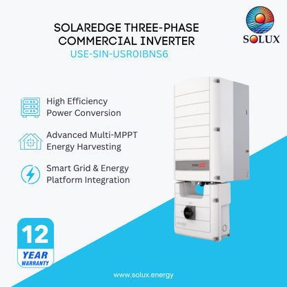 SolarEdge Commercial Inverter, 3 Phase, RSD Mulitple Input, 208/480V AC, Fuse-Less Type