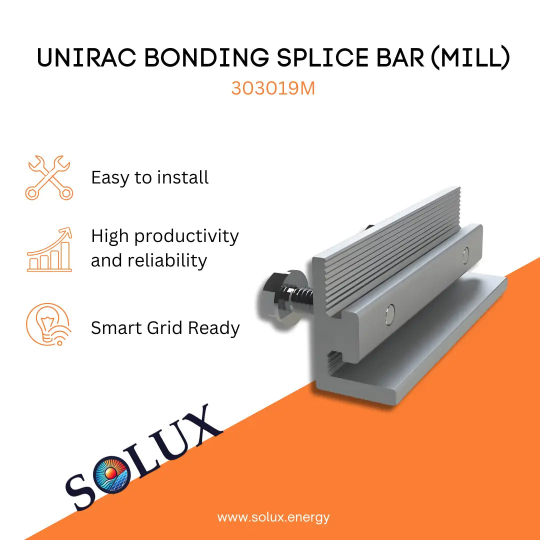 This is an image of Splice Bar Bonding Unirac (Mill)