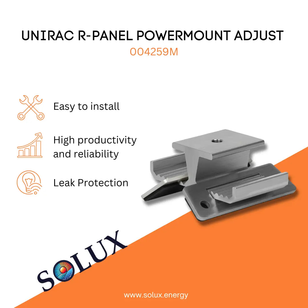 Unirac R-PANEL POWERMOUNT ADJUST (Sold Individually, Pkg Qty 50)