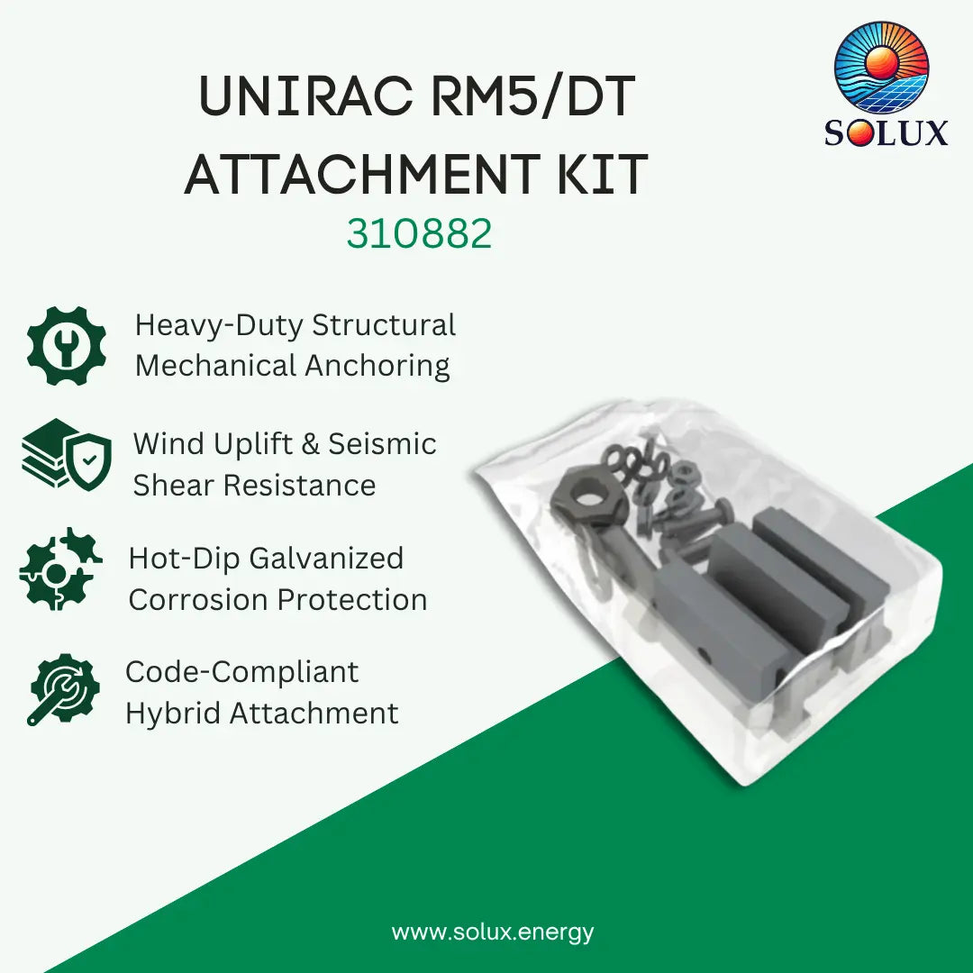 Unirac RM5/DT H-Attachment Kit (Sold Individually, Pkg Qty 1)