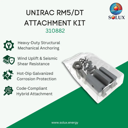 Unirac RM5/DT H-Attachment Kit (Sold Individually, Pkg Qty 1)