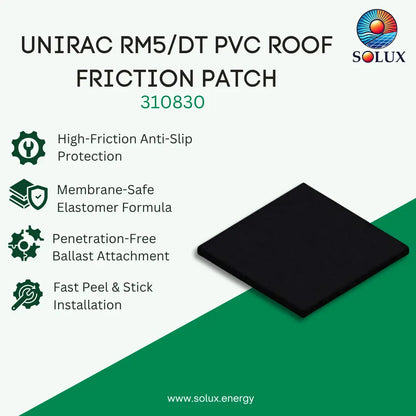 Unirac RM5/DT PVC Roof Friction Patch (Sold Individually, Pkg Qty 500)