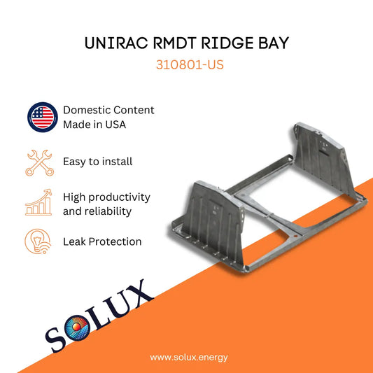 Unirac RMDT RIdge Bay (Sold Individually, Pkg Qty 150)