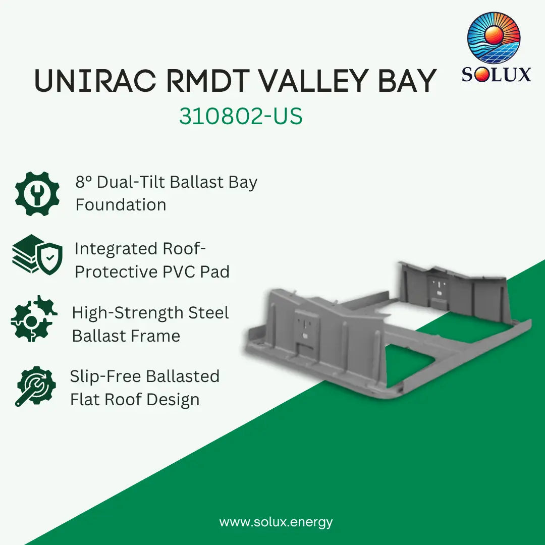 Unirac RMDT Valley Bay (Sold Individually, Pkg Qty 200)