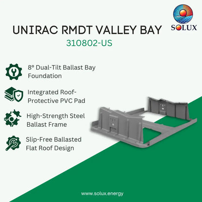 Unirac RMDT Valley Bay (Sold Individually, Pkg Qty 200)