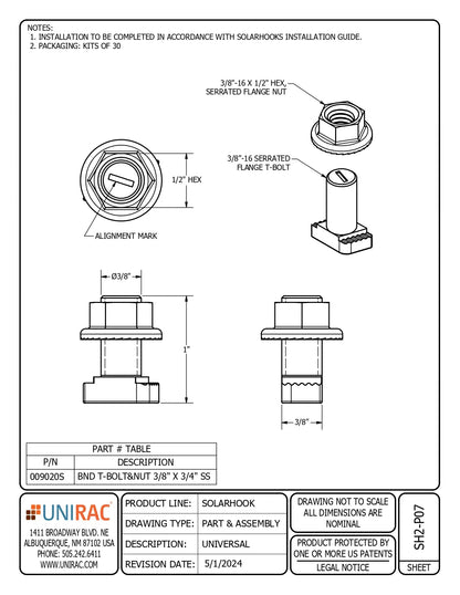 009020S bonding bolt