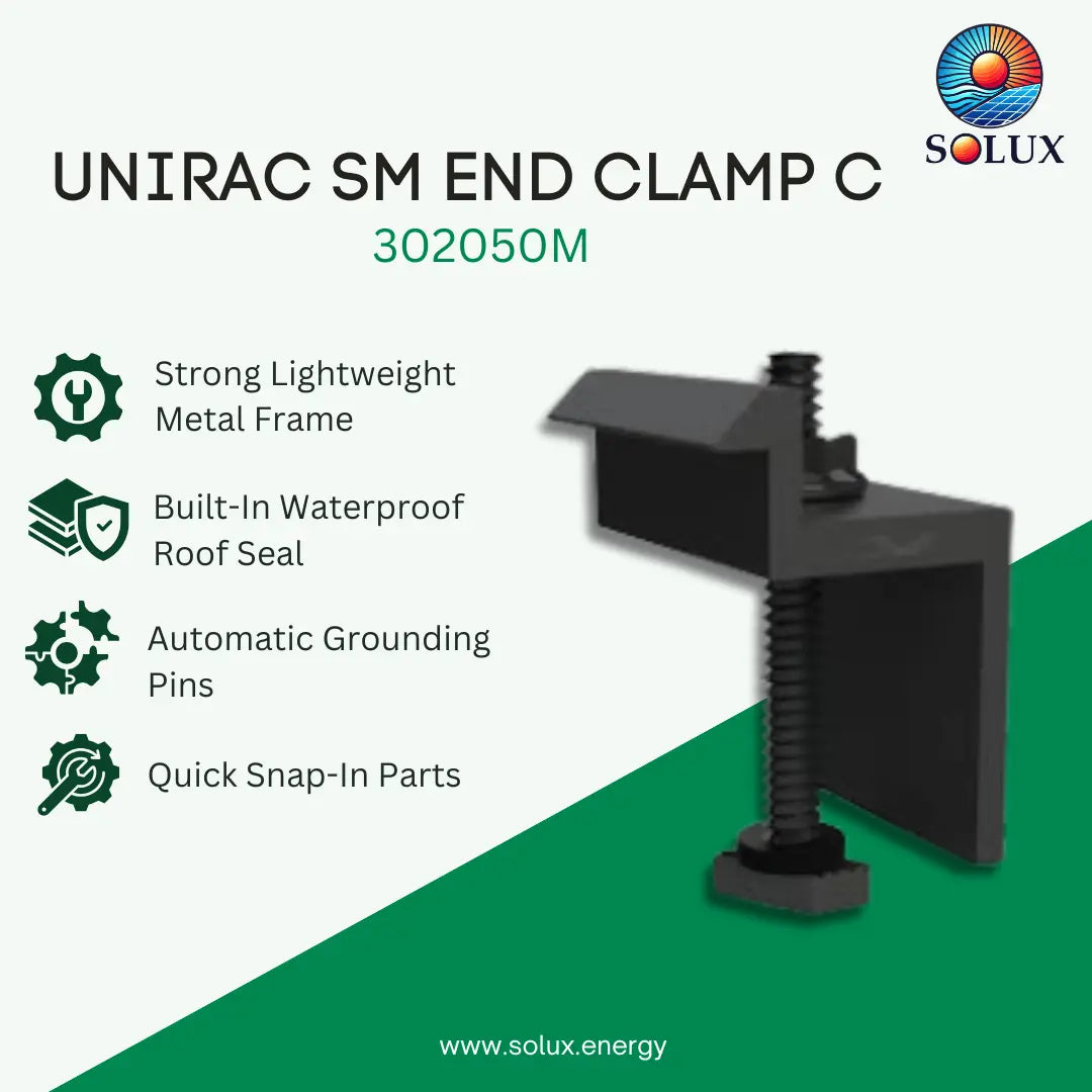 Unirac SM Endclamp C (33mm-36mm) 2.00" (Dark)
