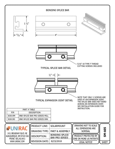 UNI-303019M-US spliced bar