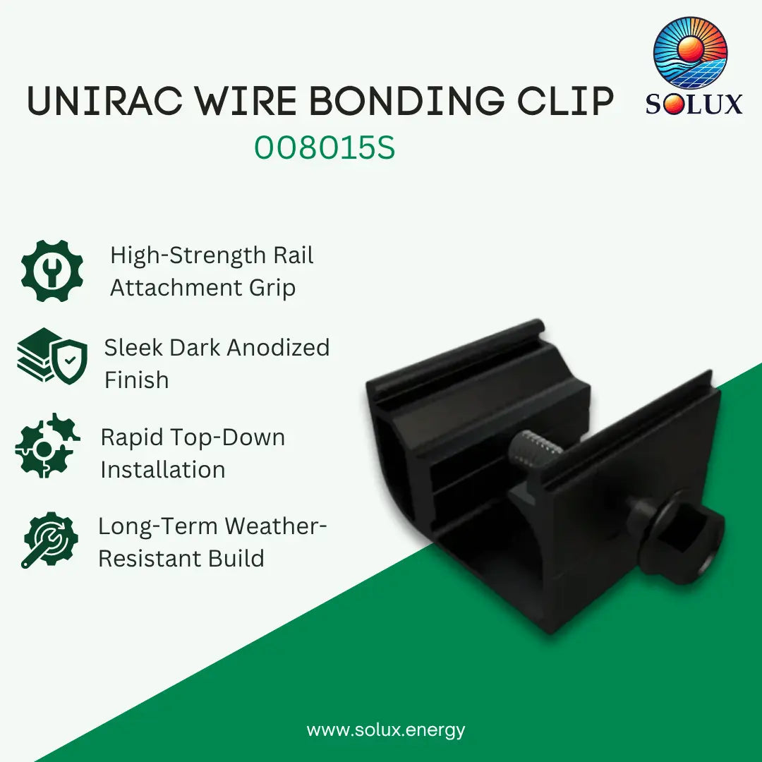 Unirac STRONGHOLD RAIL CLAMP DARK (Sold Individually, Pkg Qty 20)
