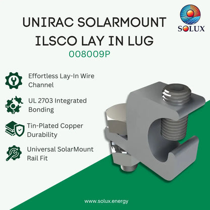Unirac SolarMount ILSCO Lay In Lug