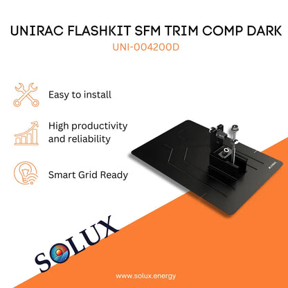 This is an image of Flash Kit Unirac SFM Trim Comp Dark UNI-004200D
