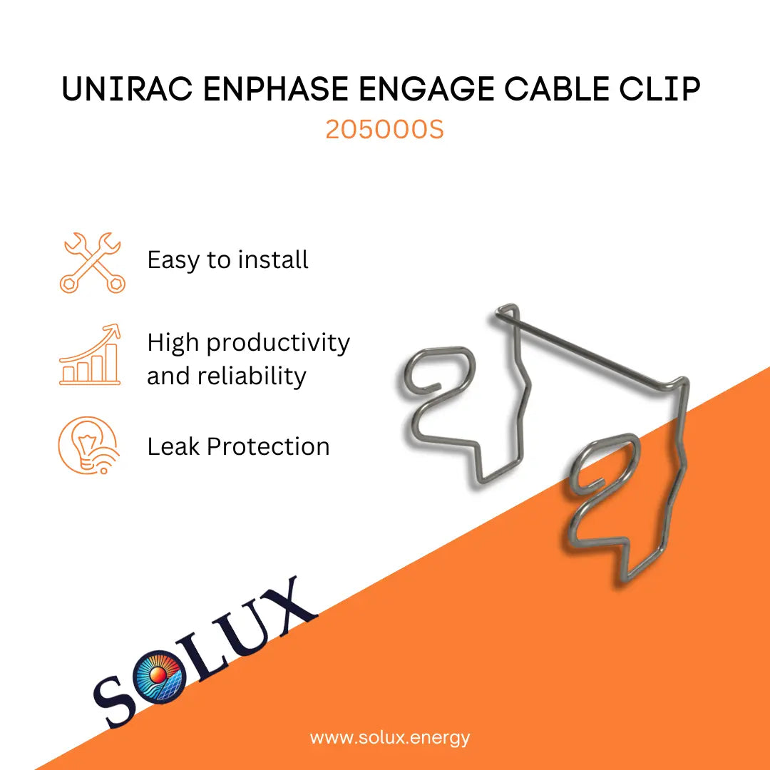 This is an image of Unirac Cable Clip (205000S) for Enphase Engage Cable