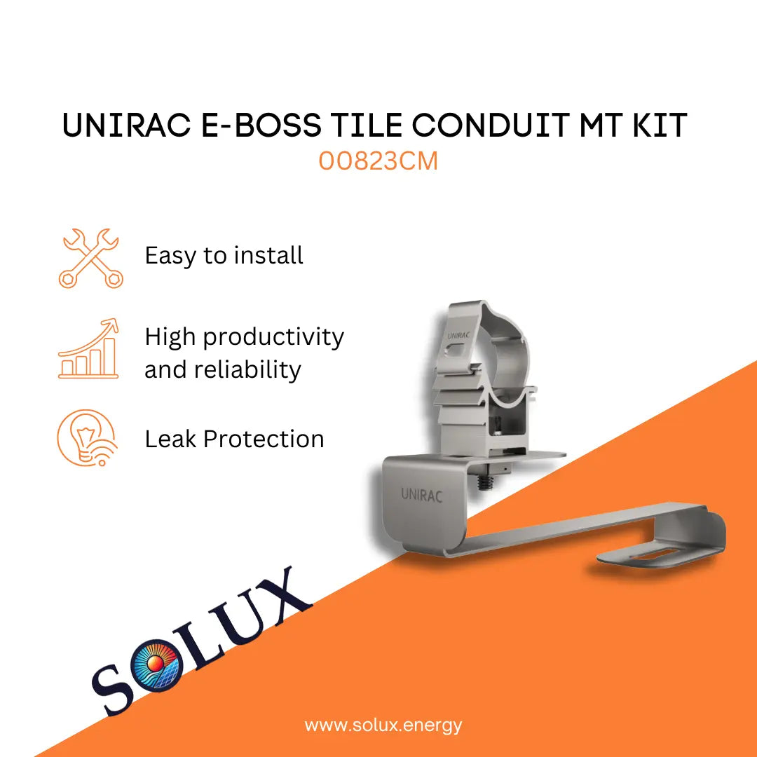 This is an image of Unirac E-BOSS Tile Conduit Mount Kit (Sold Individually, Pkg Qty 10)