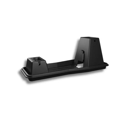 Product Image of ES10490, a black plastic support component with a low pedestal and a high trapezoidal tower