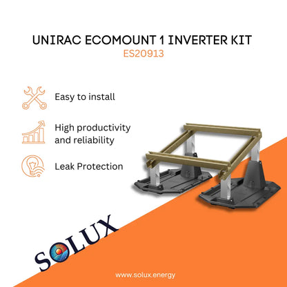 This is an image of Unirac EcoMount 1 Solar Inverter Kit (ES20913)