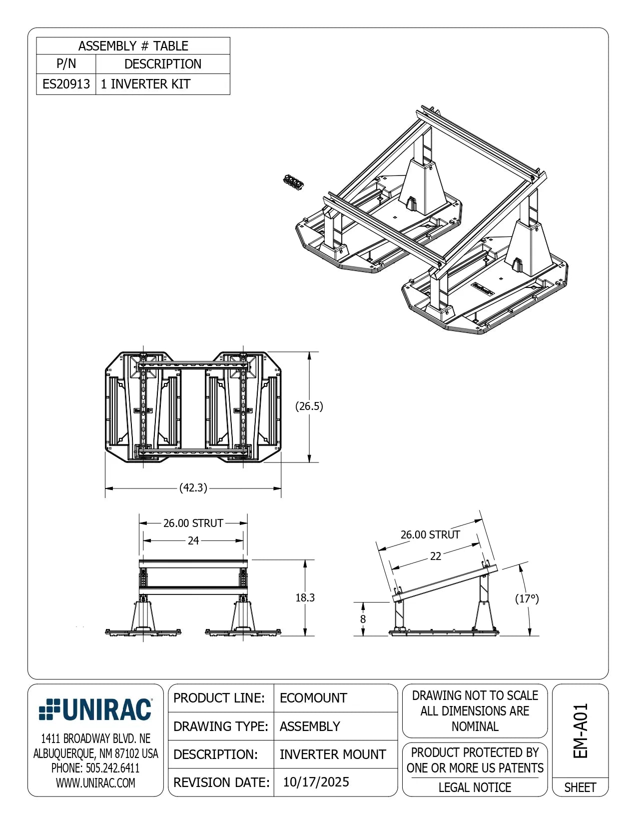 ES20913 solar inverter kit