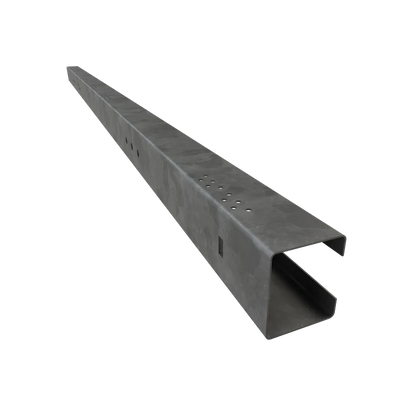 Product Image of 404036: C-shaped galvanized steel top chord channel profile on a white background.