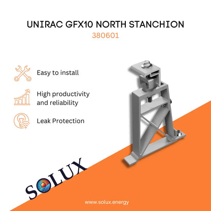 This is an image of Unirac GFX10 North Stanchion (Sold Individually, Pkg Qty 20)
