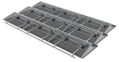 Product Image of Unirac GFX BALLAST RAIL on a transparent background