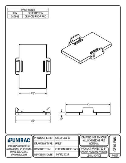380802-US roof pad