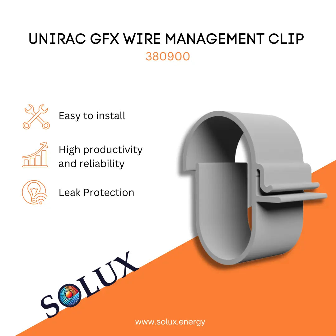 This is an image of Unirac Wire Management Clips - GroundFlex10