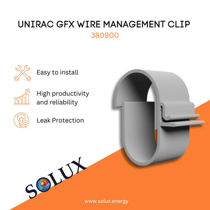 This is an image of Unirac Wire Management Clips - GroundFlex10