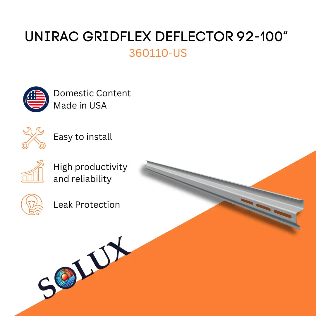 This is an image of Unirac GridFlex Deflector 92-100 inches 