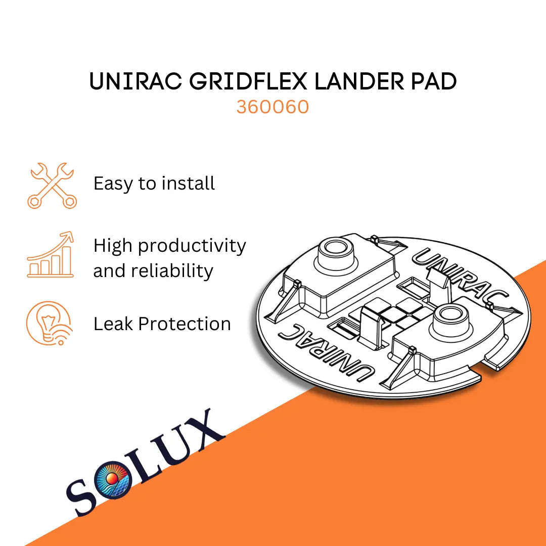 This is an image of Unirac GridFlex Lander Roof Pad