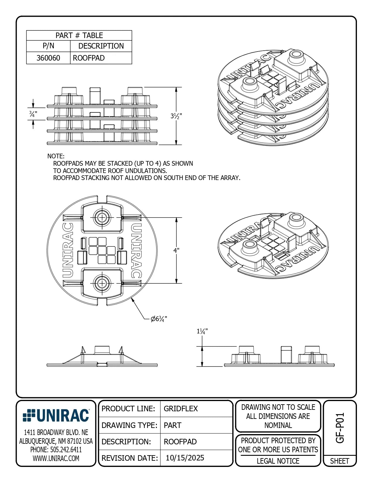 360060 protective pad